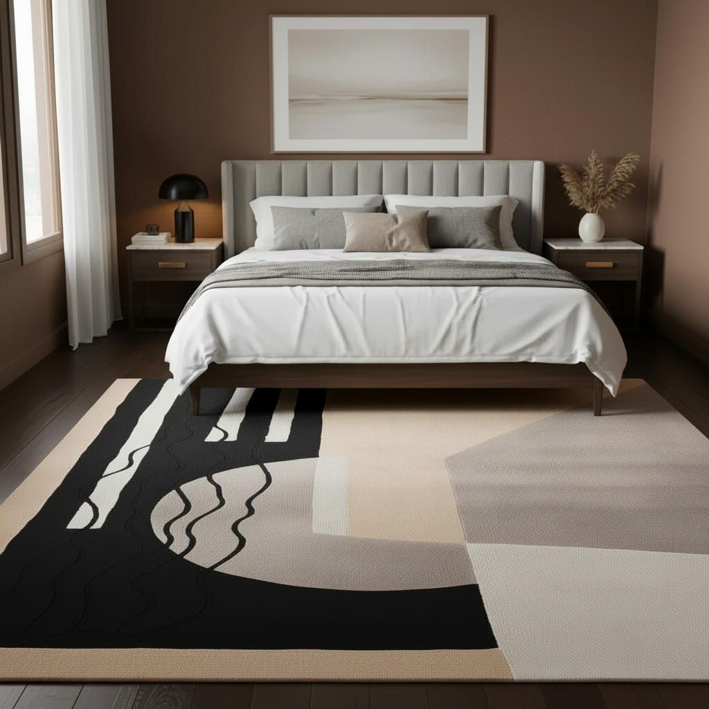 Linear Balance Drift Hand Tufted Rug