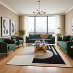 Linear Balance Drift Hand Tufted Rug
