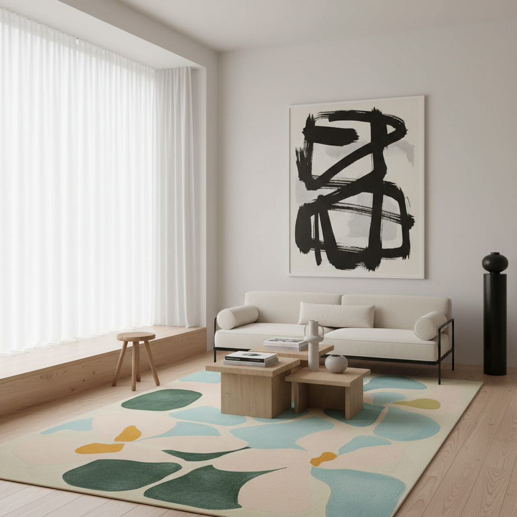 Liquid Terrain Mood Hand Tufted Rug