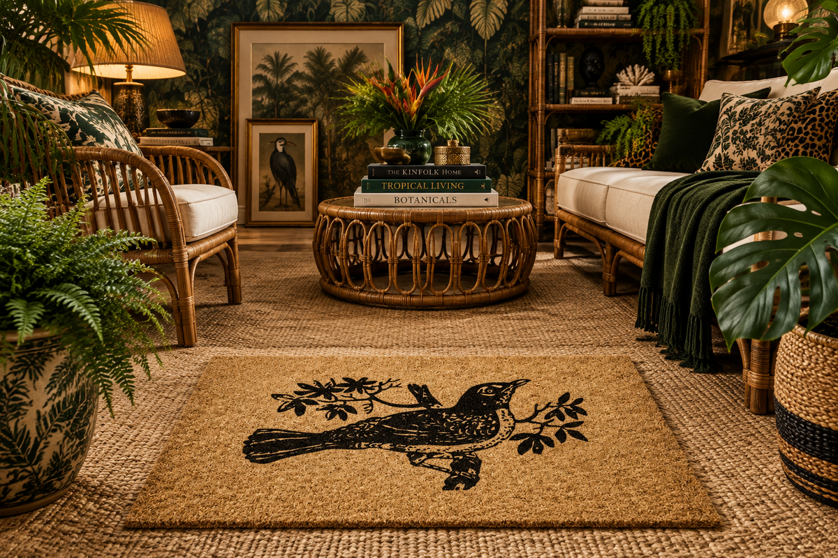 Lone Bird Door Mat