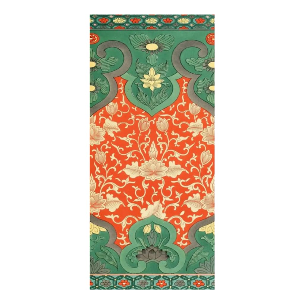 The Lotus in the Field Hand Tufted Wool Rug showcases a vibrant design featuring a striking combination of green and orange hues with intricate floral patterns. This area rug is ideal for large living rooms or bedrooms, bringing a touch of vintage charm and elegance. Crafted from high-quality wool, it offers both durability and aesthetic appeal, making it a perfect addition to your living room or as a statement piece in your bedroom.