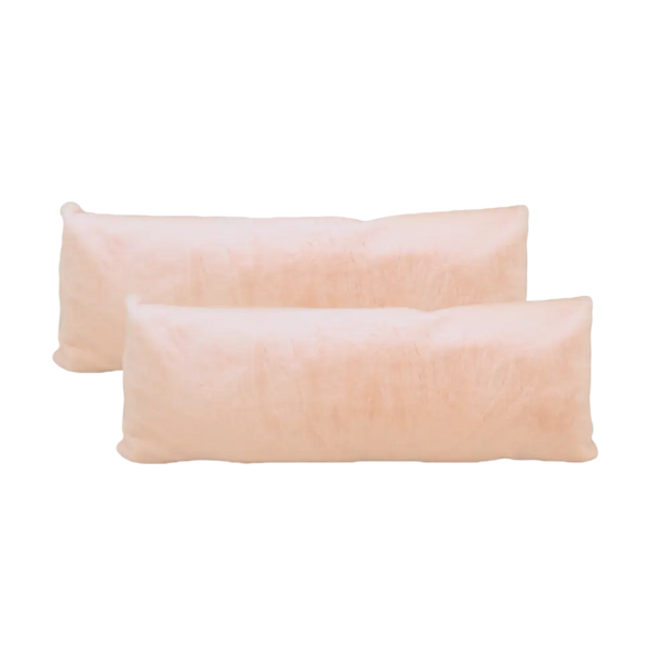 faux fur lumbar pillow