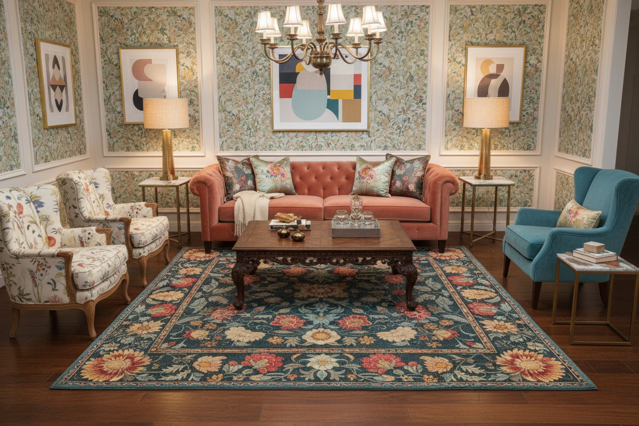 Lush Petals Hand Tufted Rug