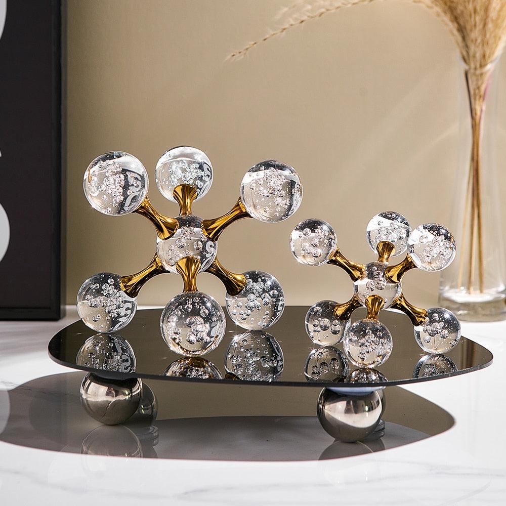 Luxury Crystal Balls Decorative Figurine - MAIA HOMES