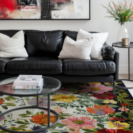 Bohemian Floral Hand Tufted Rug