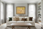 Framed room mockup - gold