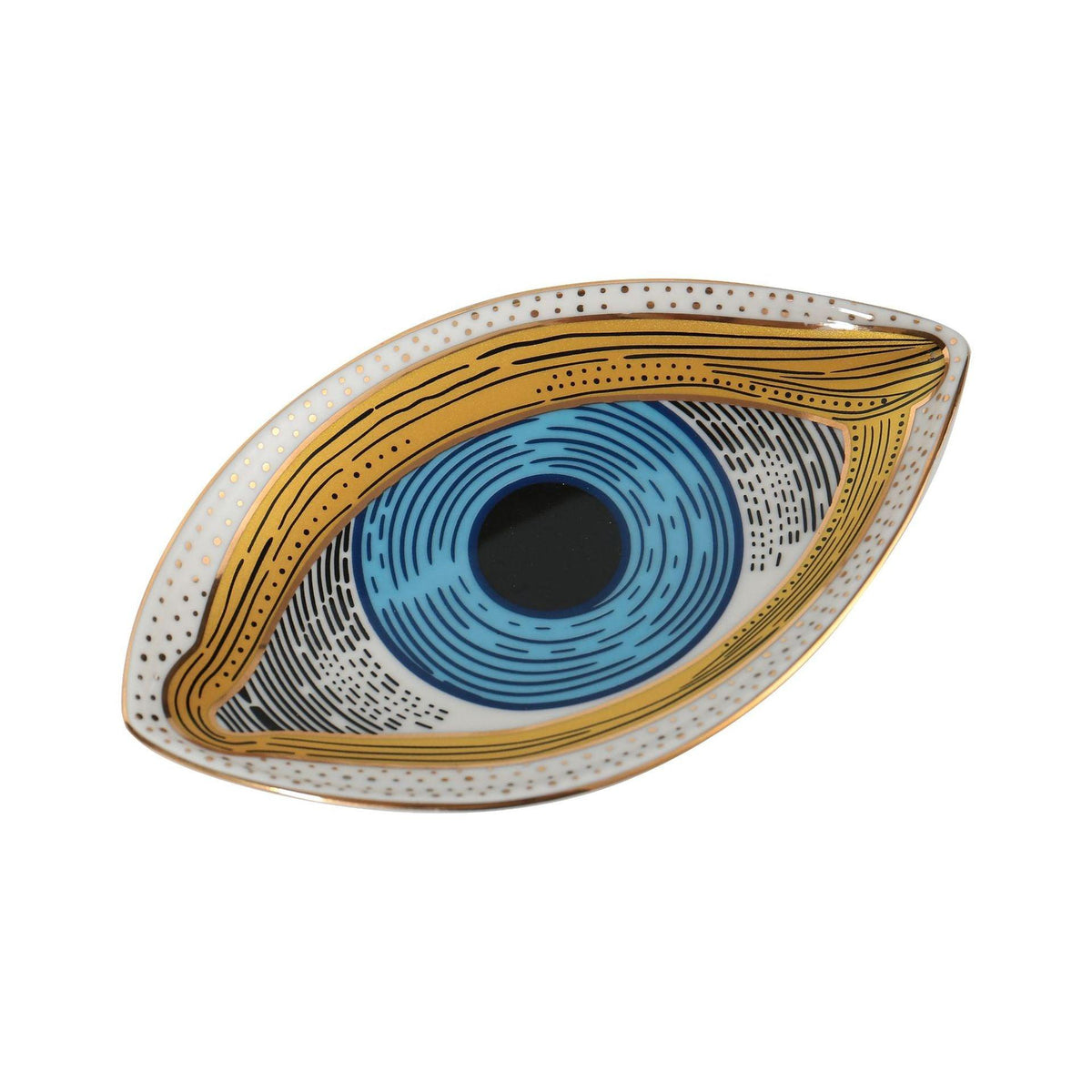 Magic Blue Evil Eye Porcelain Jewelry Tray Blue Eye