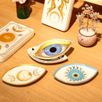 Magic Blue Evil Eye Porcelain Jewelry Tray