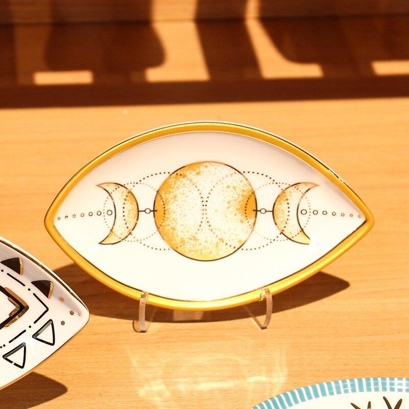 Magic Blue Evil Eye Porcelain Jewelry Tray