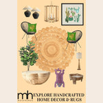 Maia Classic Circles Round Jute Rug