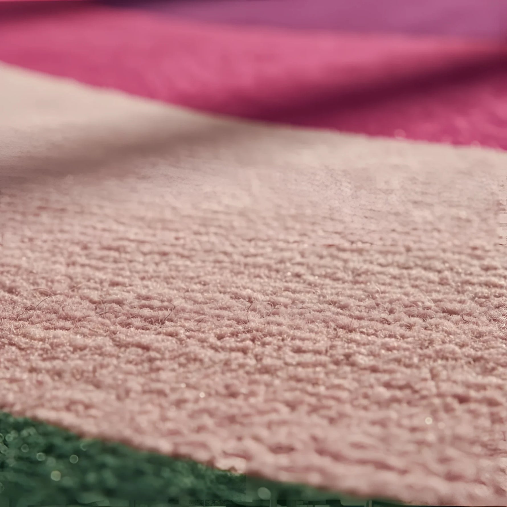 A vibrant and contemporary round rug crafted from wool, featuring a striking abstract design in shades of golden, pink, and purple. Perfect for adding a touch of modern elegance to a living room, this large area rug measures 8x10 and is ideal for those seeking stylish area rugs for living room spaces.