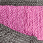 Black and Pink Braided Jute Rug