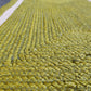 Mustard and Gray Braided Jute Rug