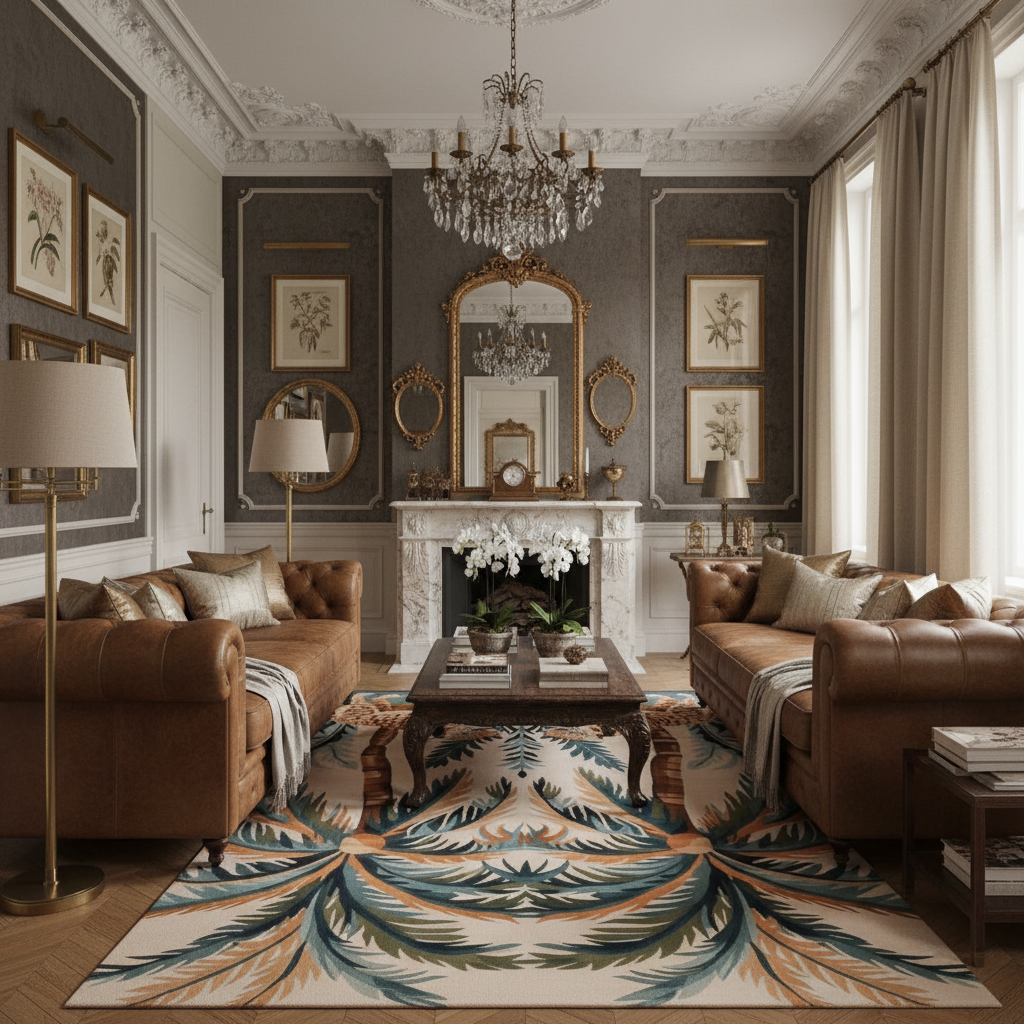 Majestic Jungle Dawn Hand Tufted Rug