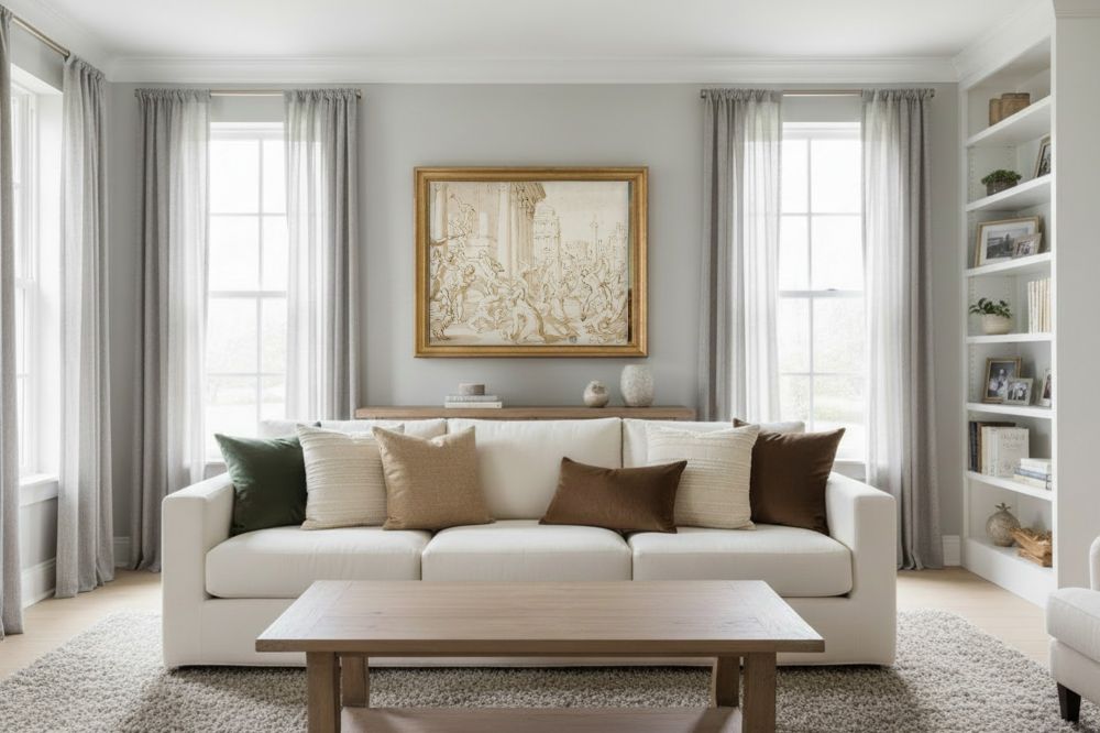 Framed room mockup - gold