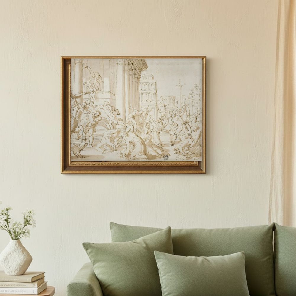 Framed room mockup - sage
