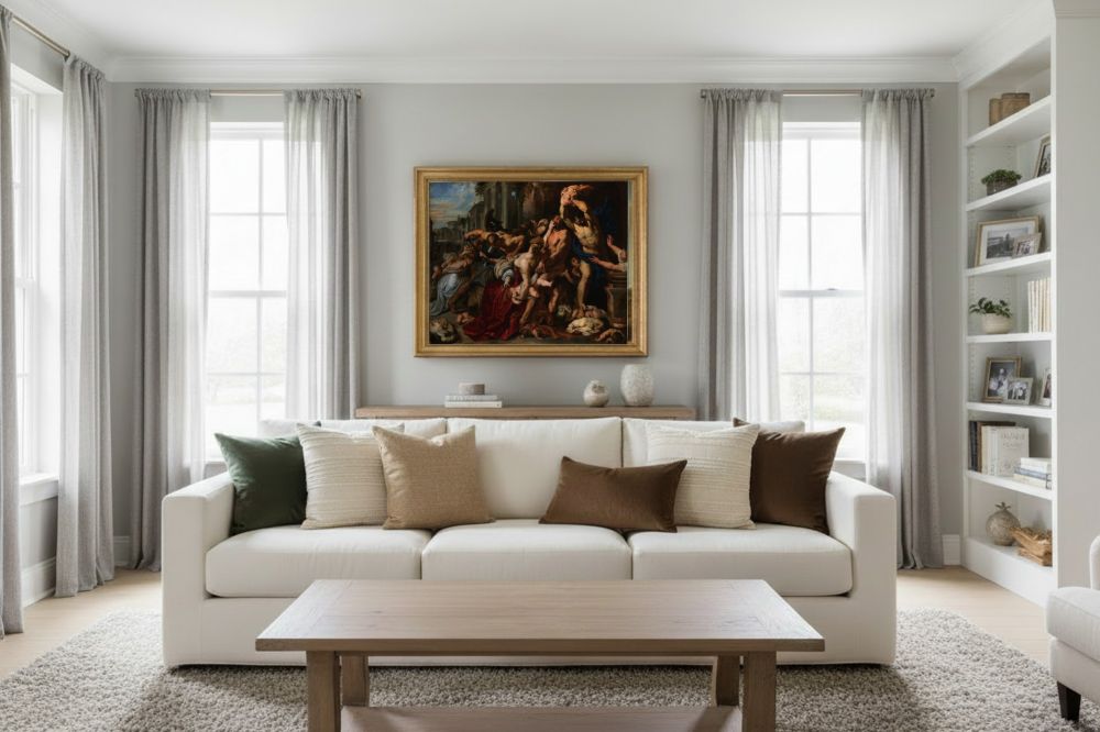 Framed room mockup - gold