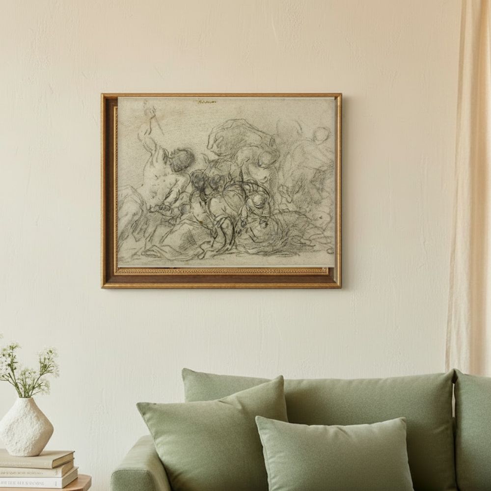 Framed room mockup - sage