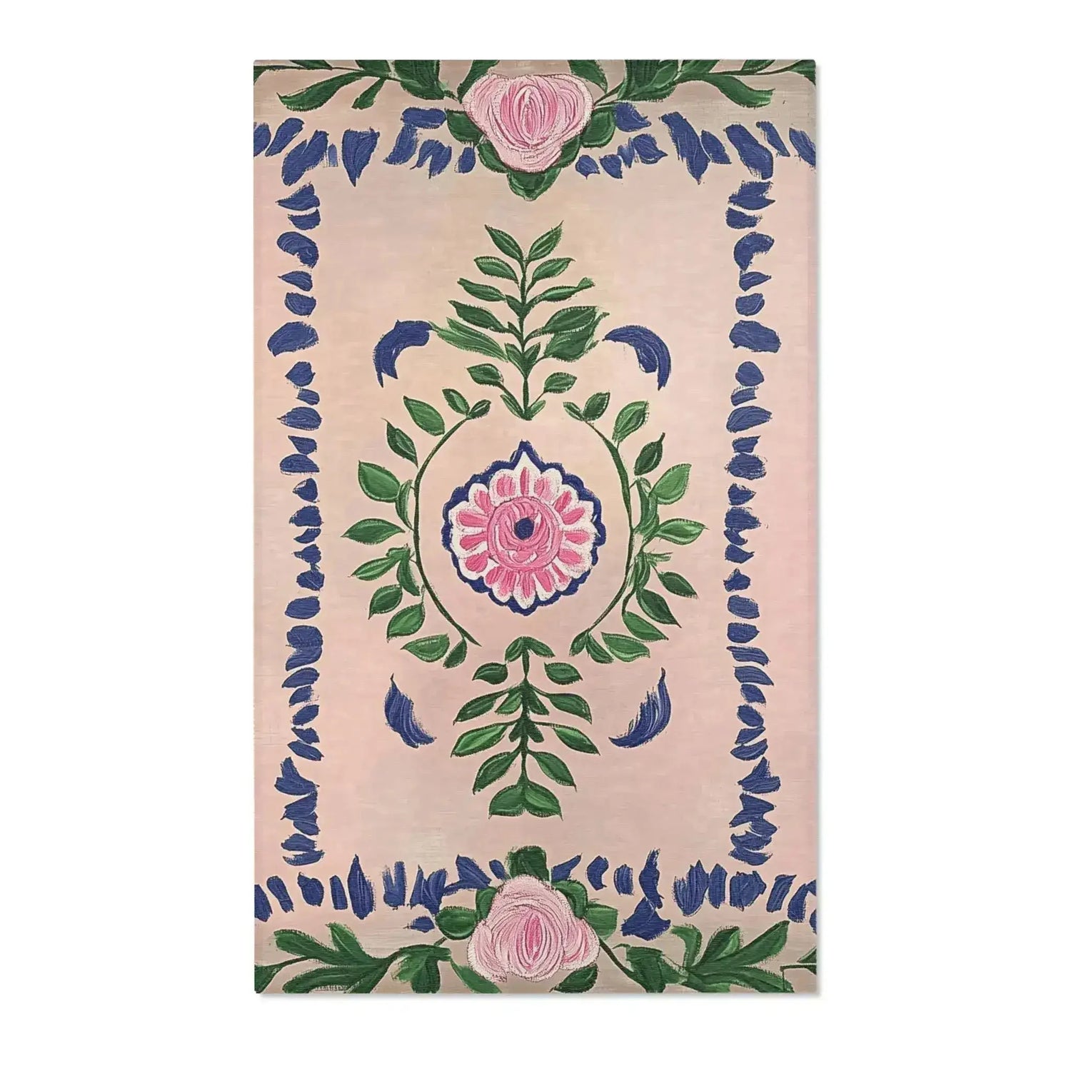 Maximalist Botanical Bloom Accent Rug