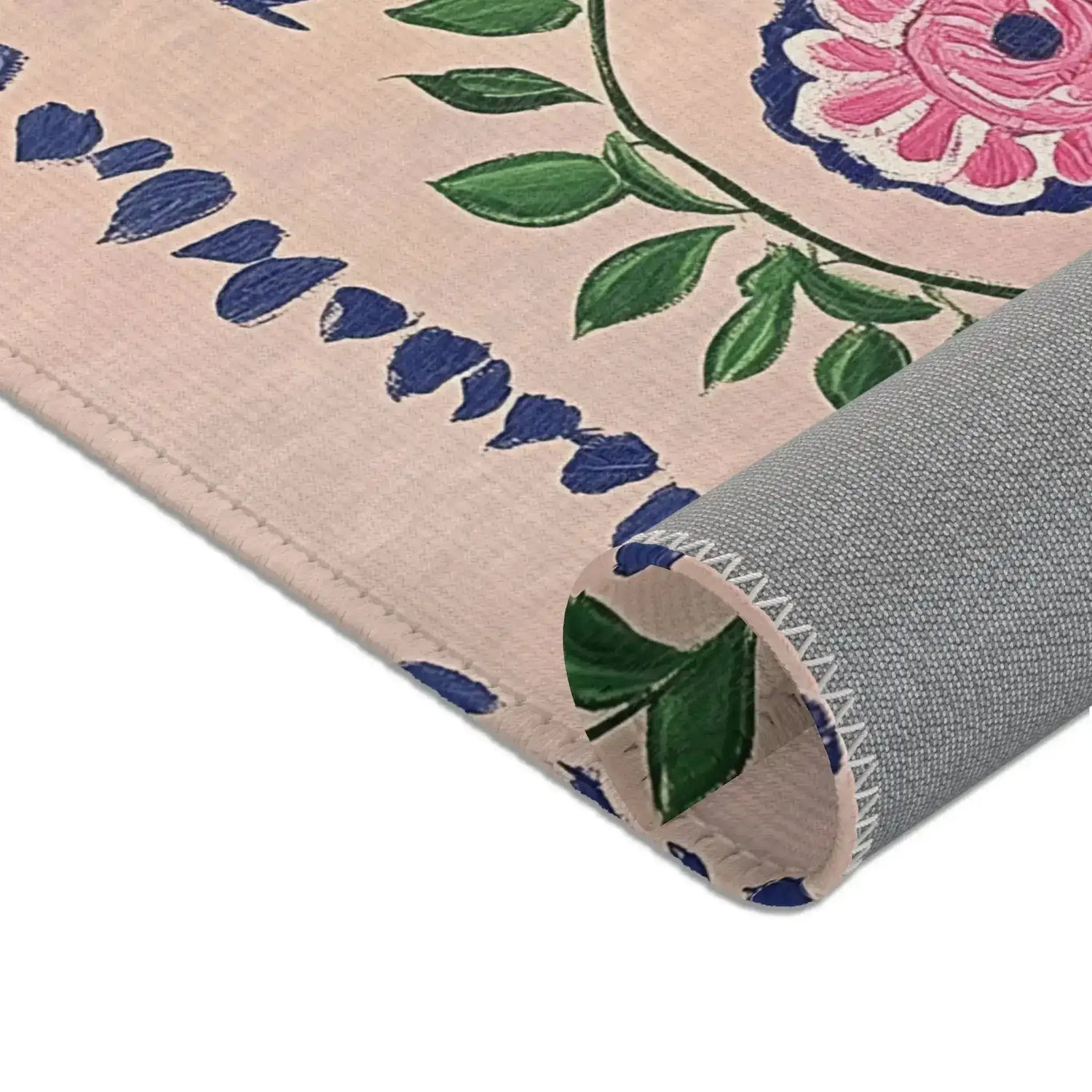 Maximalist Botanical Bloom Accent Rug