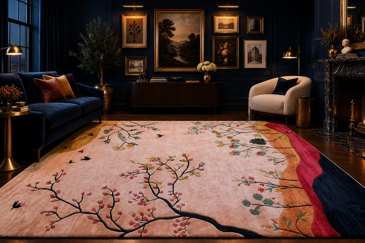 Meadow Vista Hand Tufted Rug 9 x 13.5 ft — Custom 9' × 9'