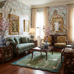 Meandering Petals Hand Tufted Wool Rug