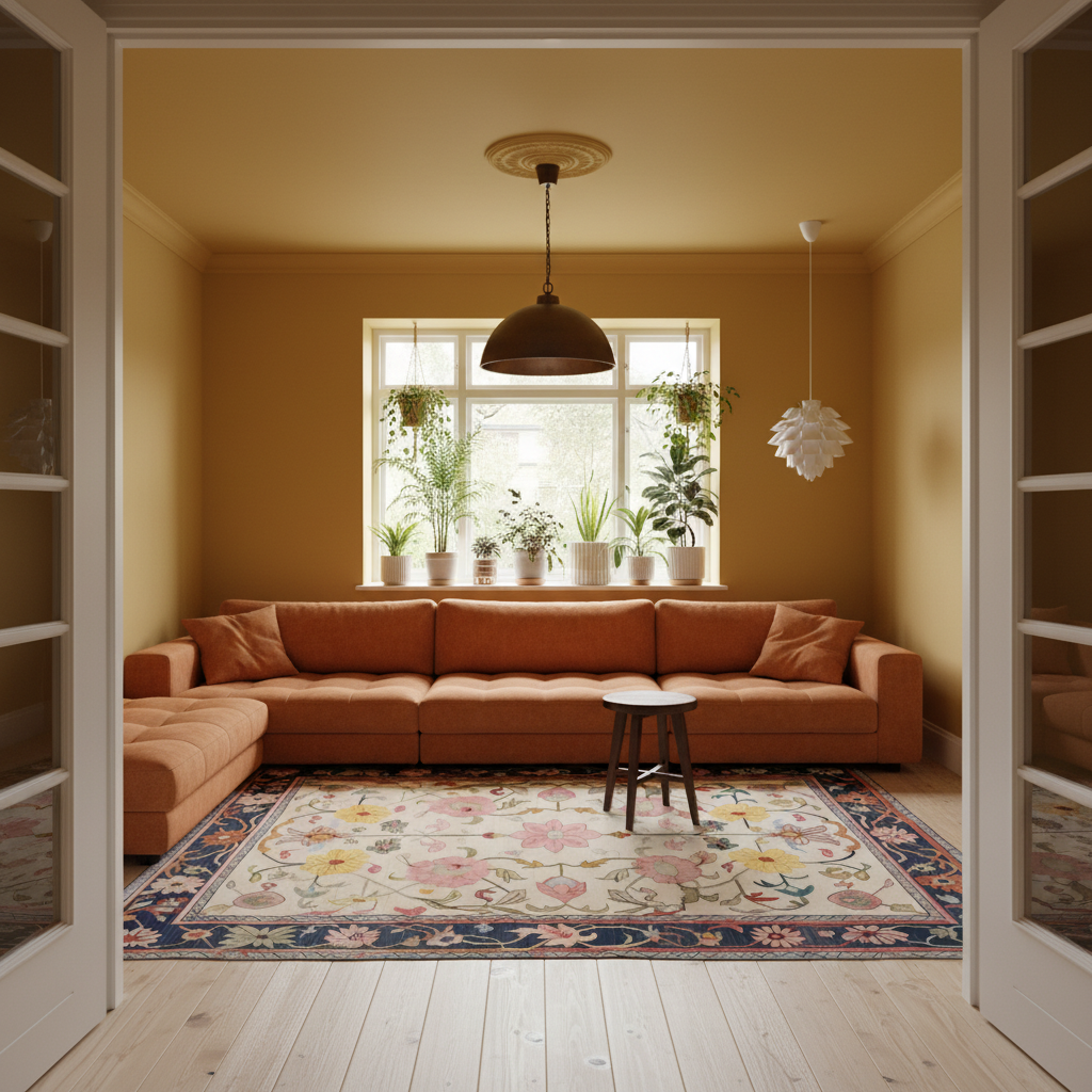 Medallion Bloom Hand Knotted Area Rug