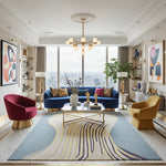 Melting Bloom Column Hand Tufted Rug - MAIA HOMES