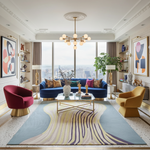 Melting Bloom Column Hand Tufted Rug