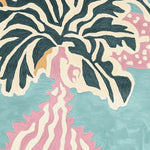 This image showcases a close-up view of the Melting Floral Cloud Hand Tufted Rug, an exquisite area rug perfect for contemporary living spaces. The rug features a vibrant abstract floral design with bold colors, highlighting its luxurious wool texture. Ideal for living room rugs in an 8x10 size, this contemporary rug adds a touch of elegance and modern style to any area.