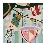 Close-up view of the Merry Mix Sparkle Hand Tufted Rug, featuring an abstract design in vibrant colors. This area rug is perfect for enhancing your living room with a touch of elegance. Made from high-quality wool, it's one of the finest large living room rugs available, offering both style and comfort.