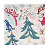 A vibrant and whimsical Merry Wonderland Hand Tufted Area Rug perfect for adding charm to your living room. This wool rug features playful illustrations of trees, animals, and abstract shapes, creating a lively atmosphere. Ideal for those seeking unique area rugs for the living room.