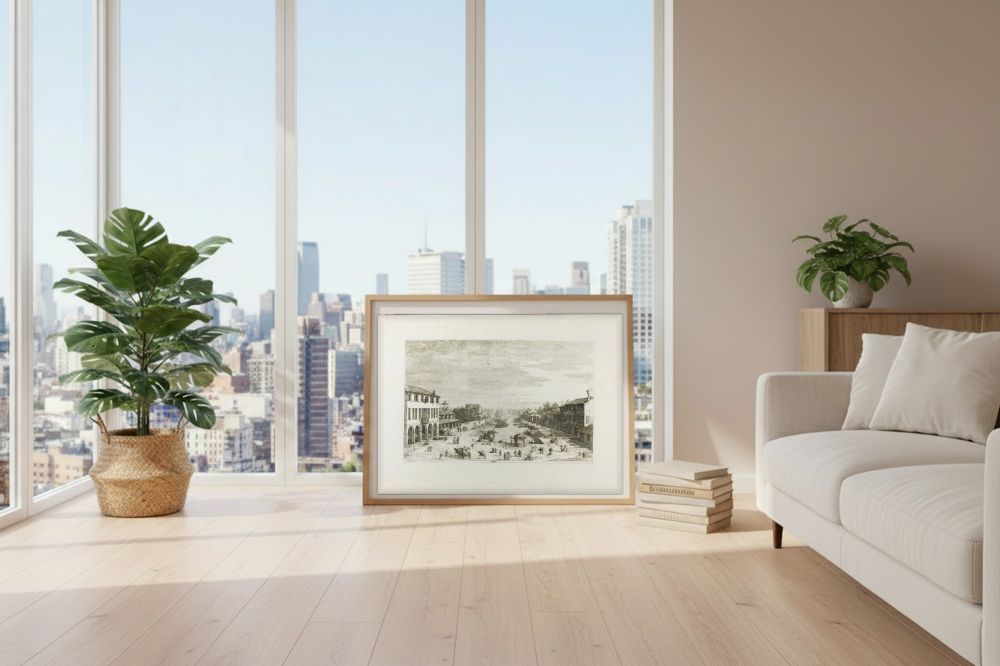 Framed room mockup - loft