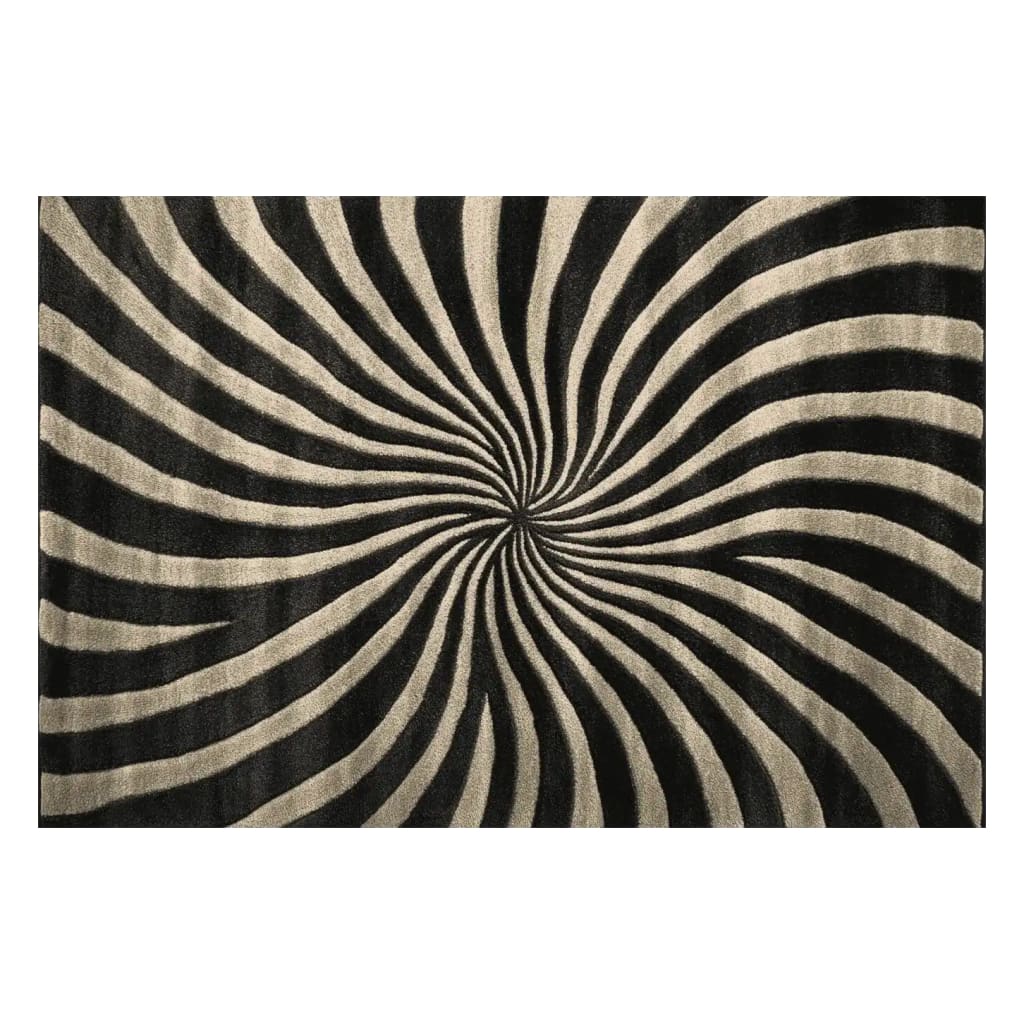 A stunning area rug featuring a mesmerizing spiral design in black and beige, the Midnight Spiral Dance Hand Tufted Rug is perfect for adding a contemporary touch to any living room. This wool rug not only offers comfort but also elevates the aesthetic appeal of your space with its bold pattern.