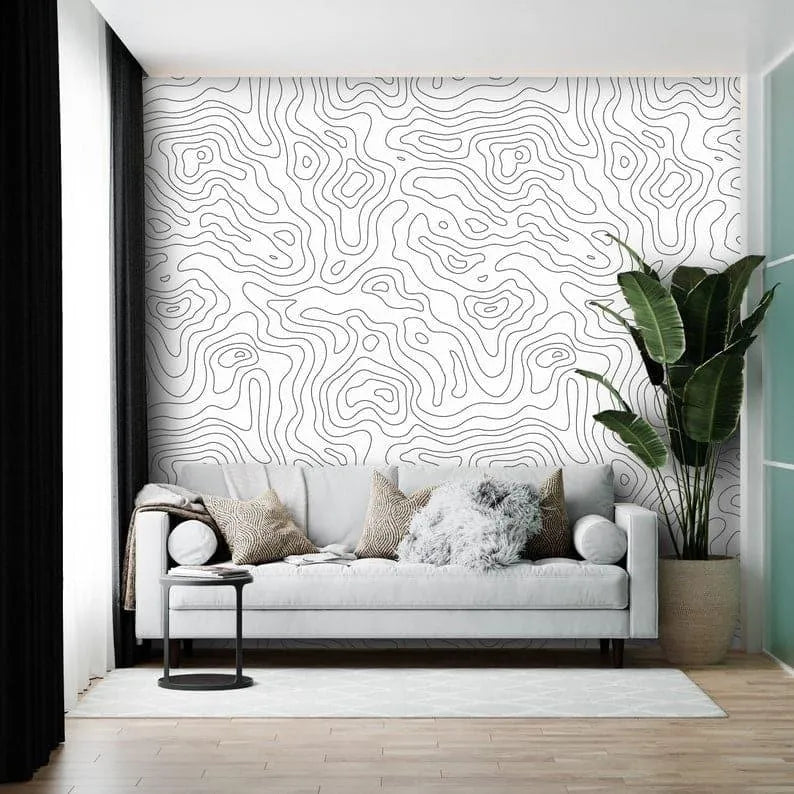 Minimalist Abstract Lines Wallpaper Mural