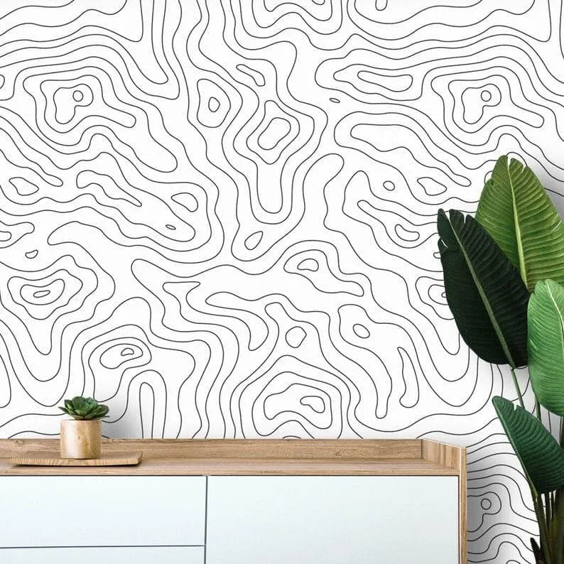 Minimalist Abstract Lines Wallpaper Mural