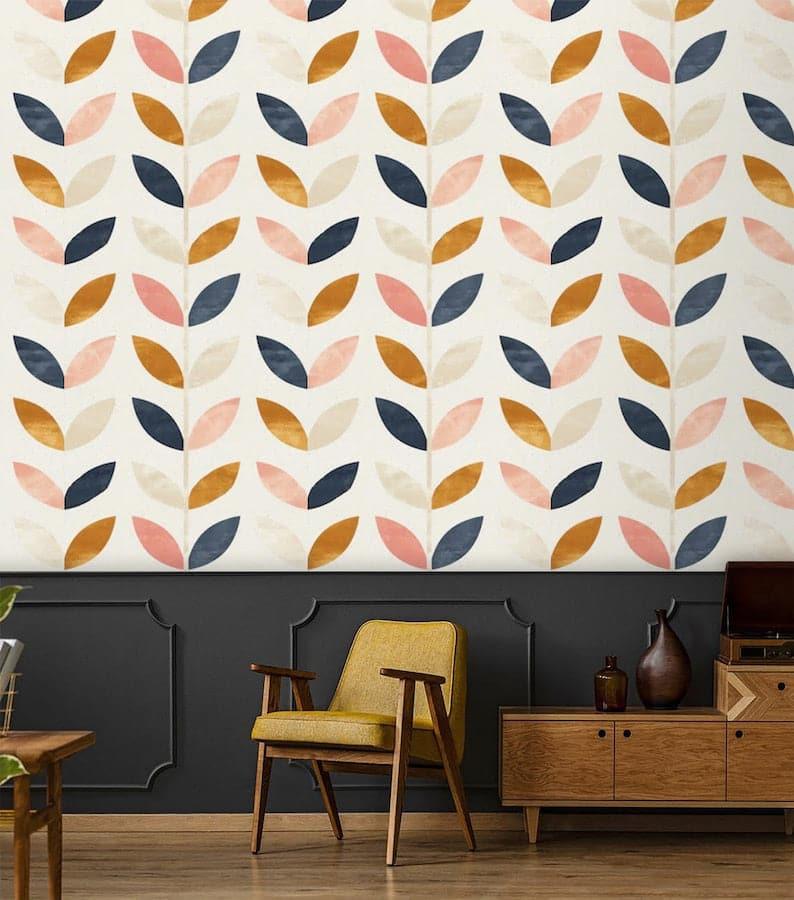 Minimalistic Modern Geometric Leaves Wallpaper Minimalistic Modern Geometric Leaves Wallpaper Minimalistic Modern Geometric Leaves Wallpaper 