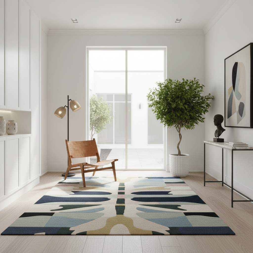 Mirror Mesh Hand Tufted Rug