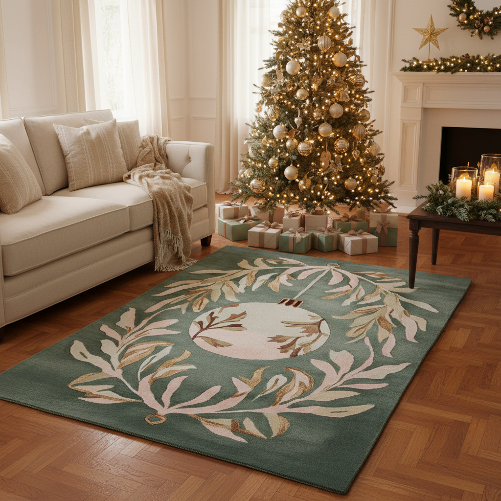 Mistletoe Dreams Hand Tufted Rug