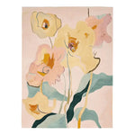 A beautiful Modern Garden Mood Hand Tufted Area Rug featuring an abstract floral design in pastel colors. This contemporary wool rug is perfect as a large living room rug, adding a touch of elegance and style to any area. Ideal for those looking for unique area rugs for their living room.