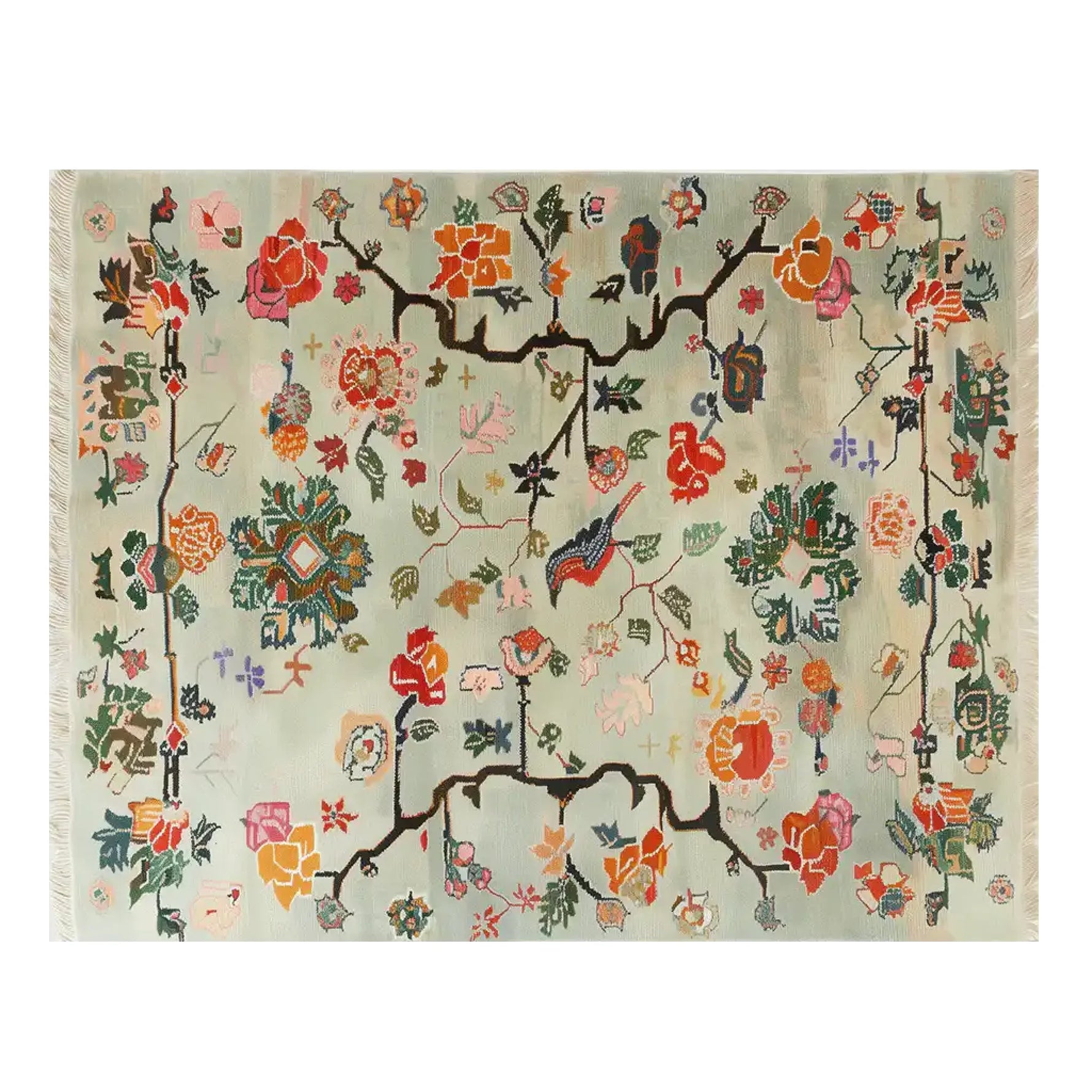 Modern Heirloom Knotted Wool Rug