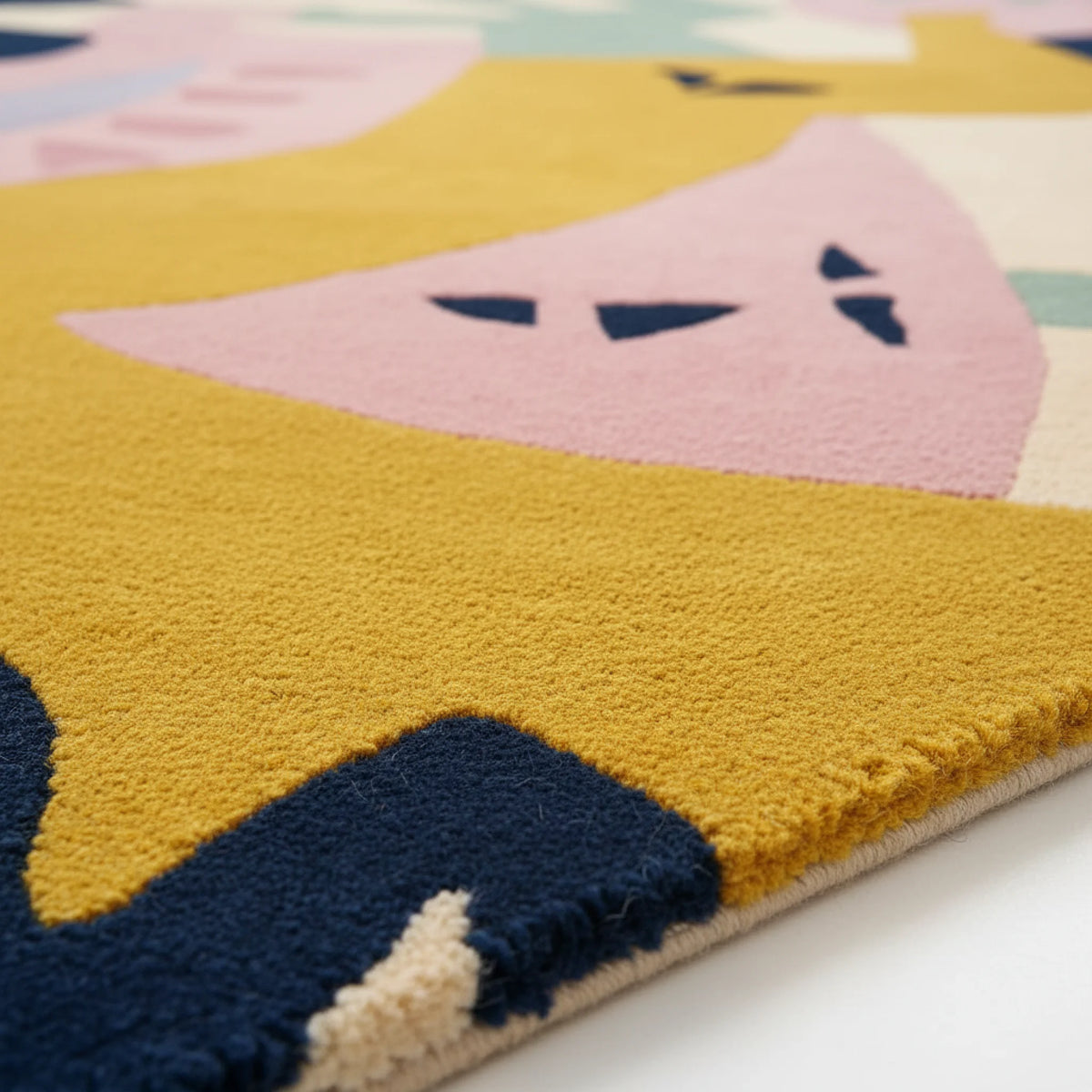 geometric rug texture