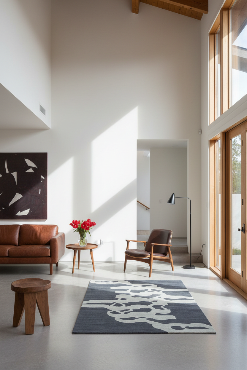 Modern Psyche Flow Hand Tufted Rug