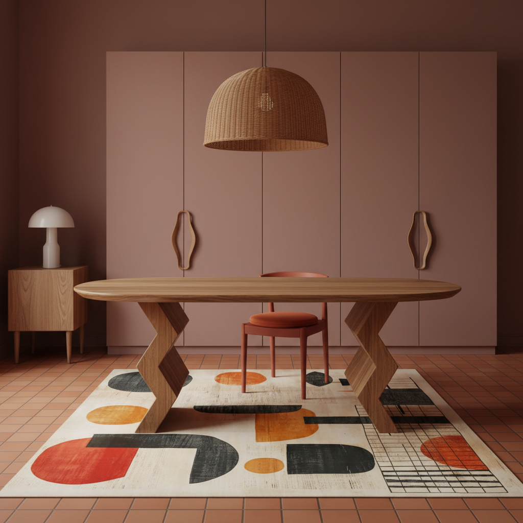 Modernist Opulence Hand Tufted Rug