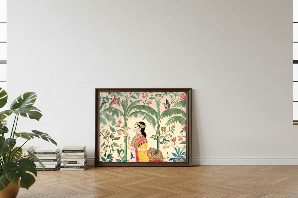 Framed room mockup - leaning