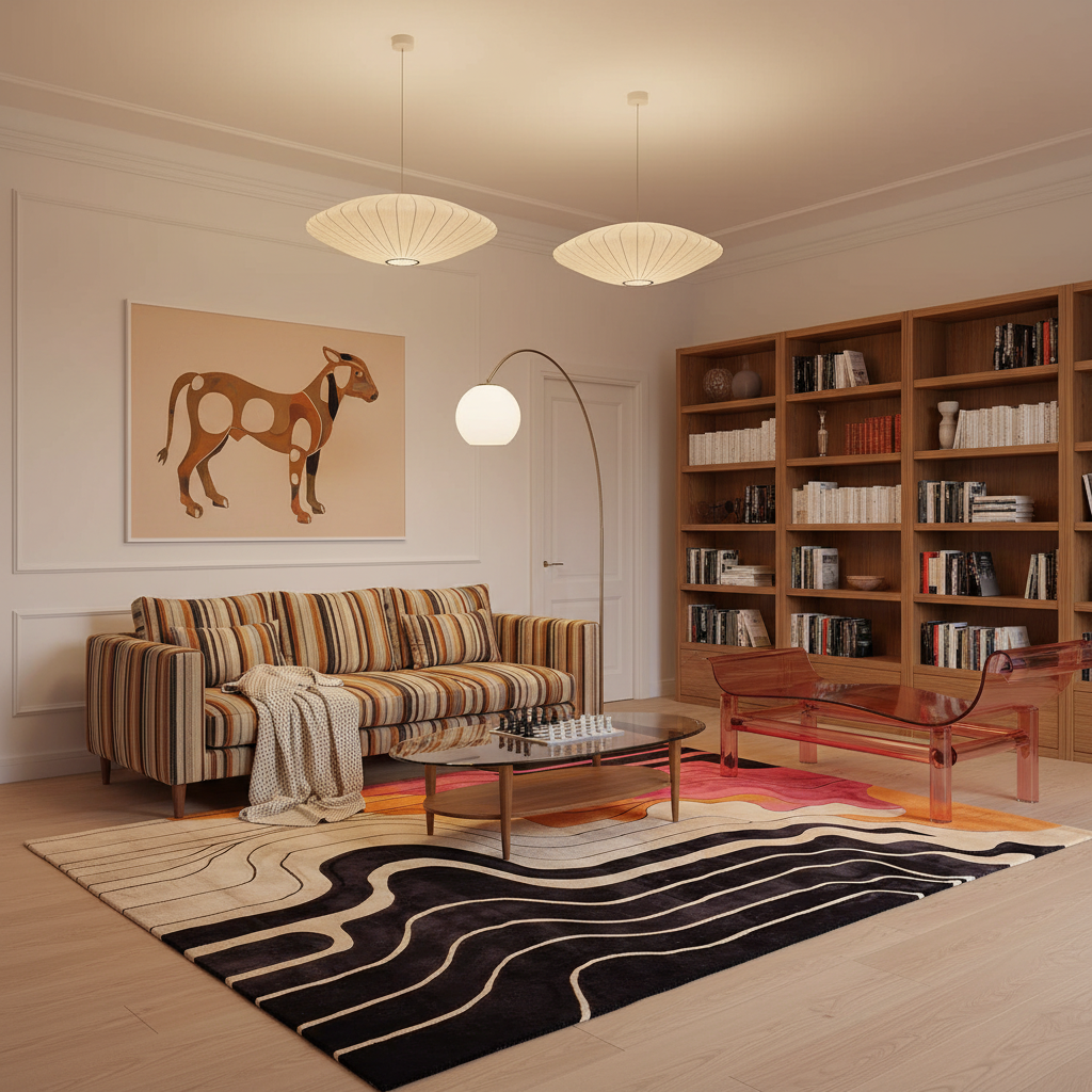 Molten Rhythm Drift Hand Tufted Rug