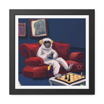 Monkey Astronaut Poster Wall Art 16″ x 16″ (Square) Semi Glossy