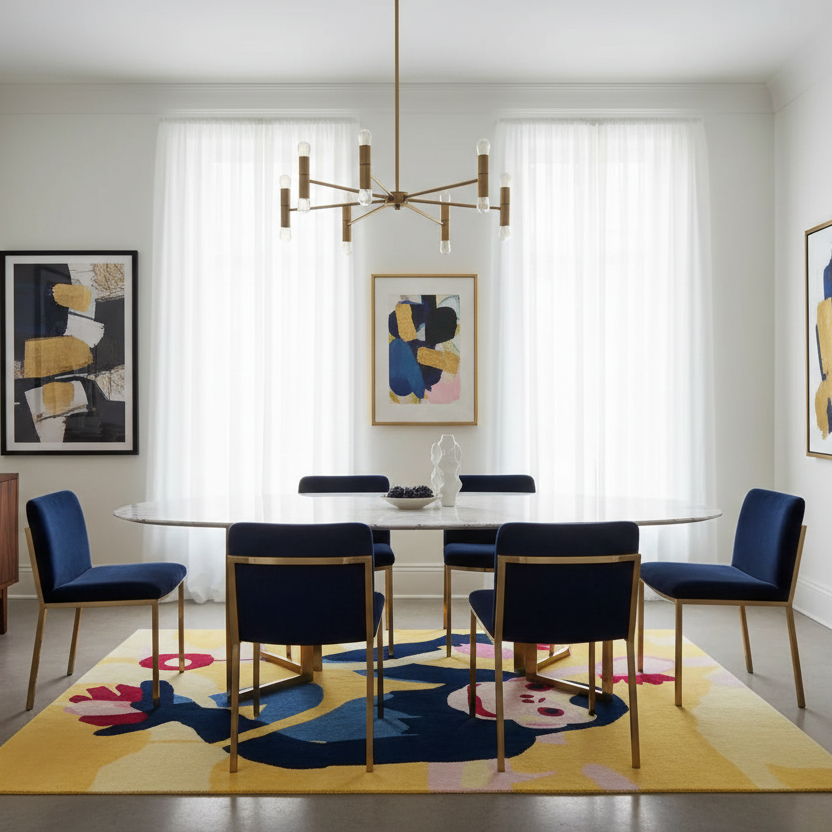 Monkey Mood Hand Tufted Rug