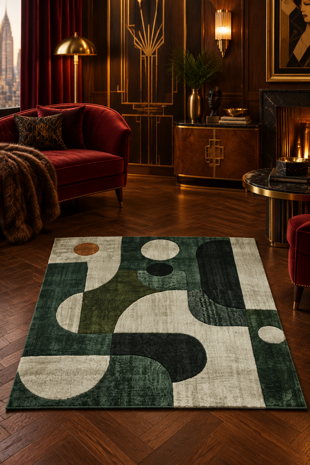 Monochrome Chic Hand Tufted Rug 3 x 3 ft