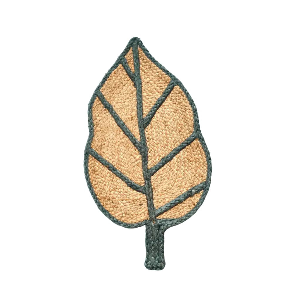 Stylish Monstera Leaf Shape Jute Rug, perfect as an area rug for living rooms or offices. This natural jute rug features a leafy design, adding a touch of nature and warmth to any space. Ideal for those seeking unique living room area rugs or rugs for office decor.